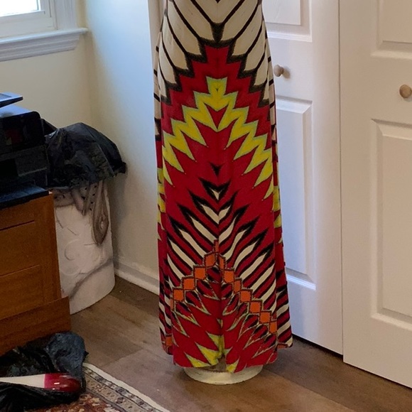 ECI- Long Sleeveless Maxi Dress- Size Large- Nylon and Spandex - Picture 2 of 12